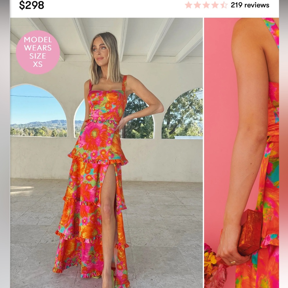 Show Me Your Mumu Floral Multicolor Maxi Dress